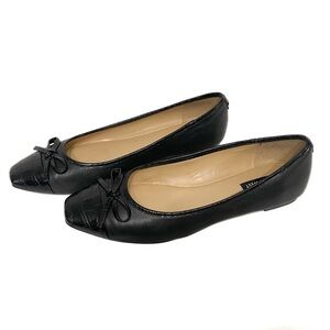 Women’s Nine West Olly Ballet Flats • Size 10.5 medium • black leather